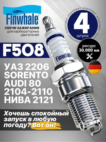 Свечи зажигания ваз 2115 карбюратор F508