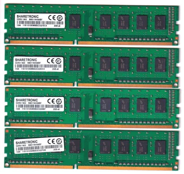 Micron Оперативная память DDR3, 1600 МГц, 4 x 2 ГБ