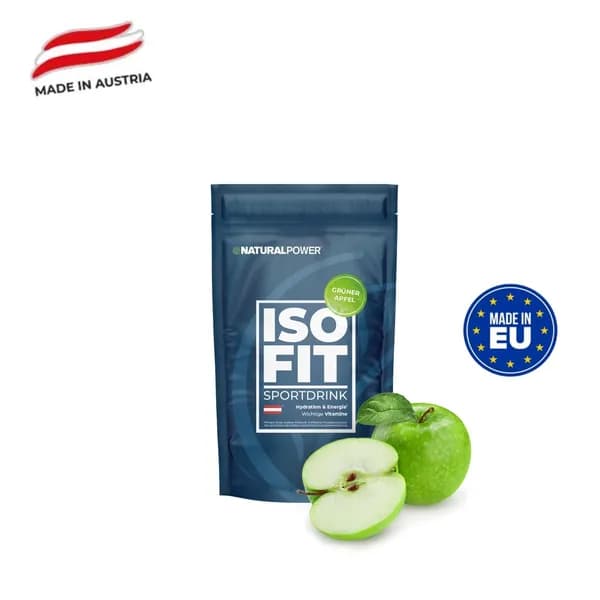 Изотоник Natural Power ISO FIT 400 гр Зеленое яблоко, Австрия