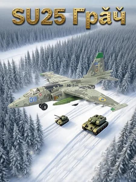 Су 25 сборная модель самолетов 1/72 - без клея и окраски - белый камуфляж
