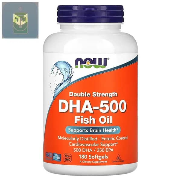 NOW Foods, Двойная концентрация DHA-500, 180 мягких капсул