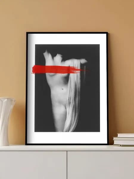 Постер на стену Фотография обнаженной женщины без рамы (29,7х42см)
