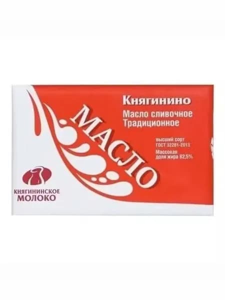 Сливочное масло Княгининское молоко Традиционное 82,5% БЗМЖ 180 г