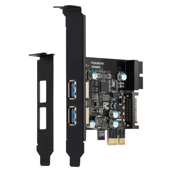 (G C K F) Карта адаптера PCI-E на USB 3.2 , карта расширения PCI Express (PCIe) 5 Гбит/с, внутренний концентратор USB3.0