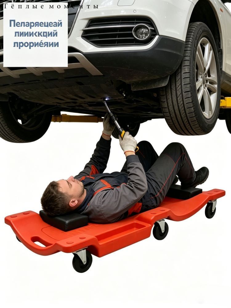 Скейт для ремонта автомобиля длиной 36 дюймов, усиленный вариант для автосервиса и домашнего использования.