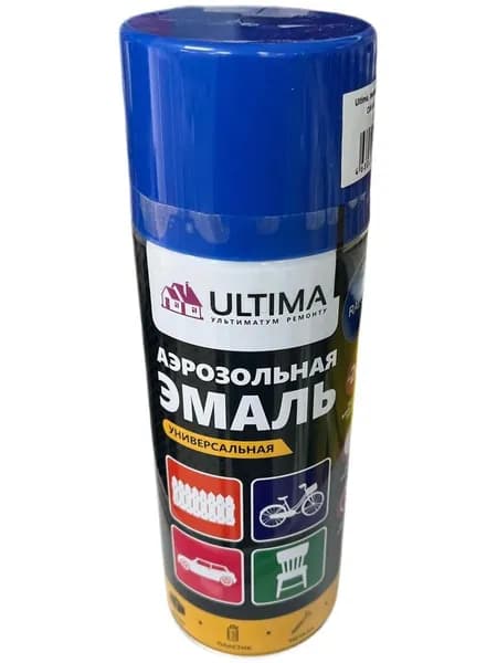 ULTIMA Аэрозольная краска, Глянцевое покрытие, синий