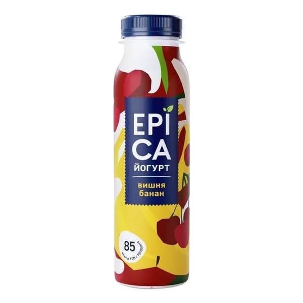 Йогурт питьевой Epica вишня-банан 2,5% БЗМЖ 260 г