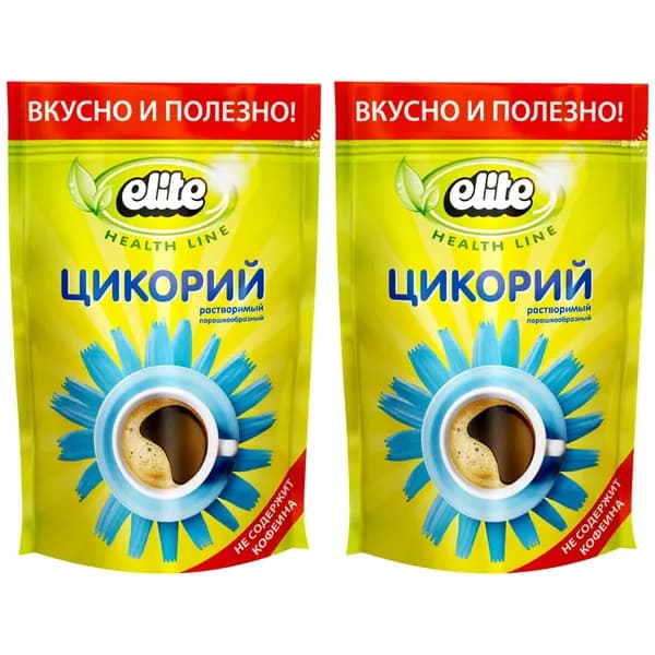 Elite Цикорий растворимый, порошкообразный, 100 г, 2 уп