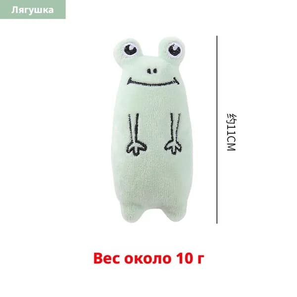 Милая плюшевая игрушка с кошачьей мятой для взаимодействия с животными