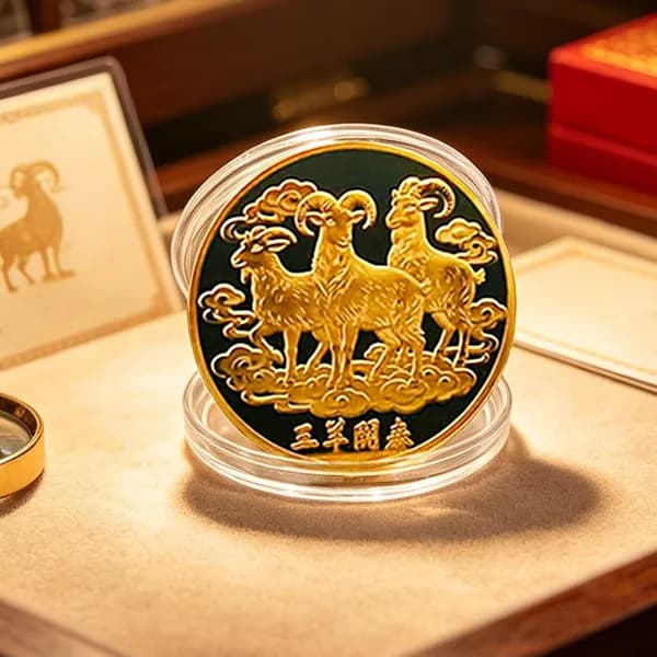 Памятная монета, посвящённая году Овцы 2027 года,1 шт