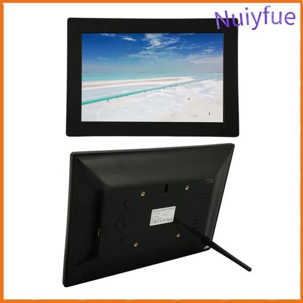 10 Inch Digital Photo Frame, Яркие цвета и высокая четкость изображения, для семейных мероприятий и просмотра Черный европейский стандарт