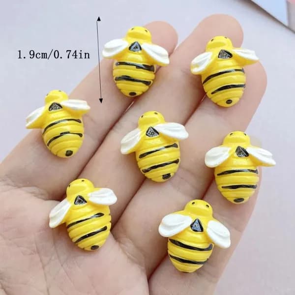 10pcs смоляные пчелы, декоративные аксессуары