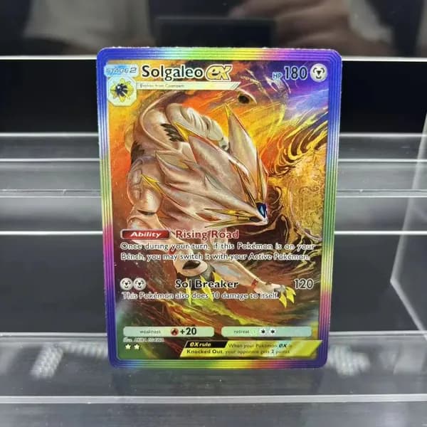 Самодельные коллекционные карты TCG Pocket: Генгар, Махамп, Лунала, Солгалео EX. Отдельная карта, классические игровые аниме-карты, отличный подарок и сувенир