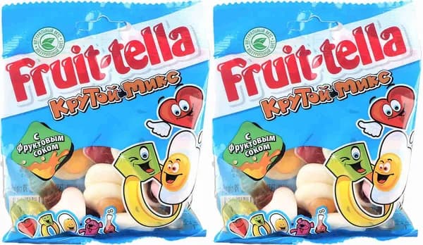 Мармелад Fruittella Крутой Микс жевательный, комплект: 2 упаковки по 70 г