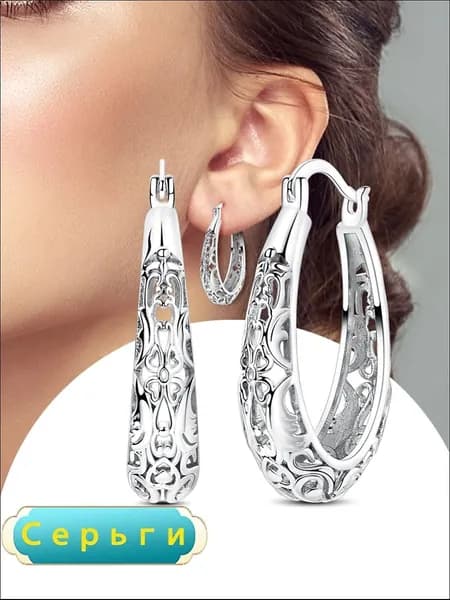 PANDORA Серьги кольца