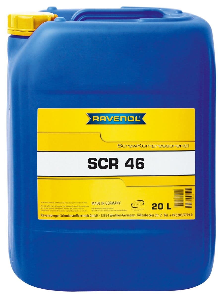 Компрессорное масло RAVENOL Screw SCR 46, 20 литров