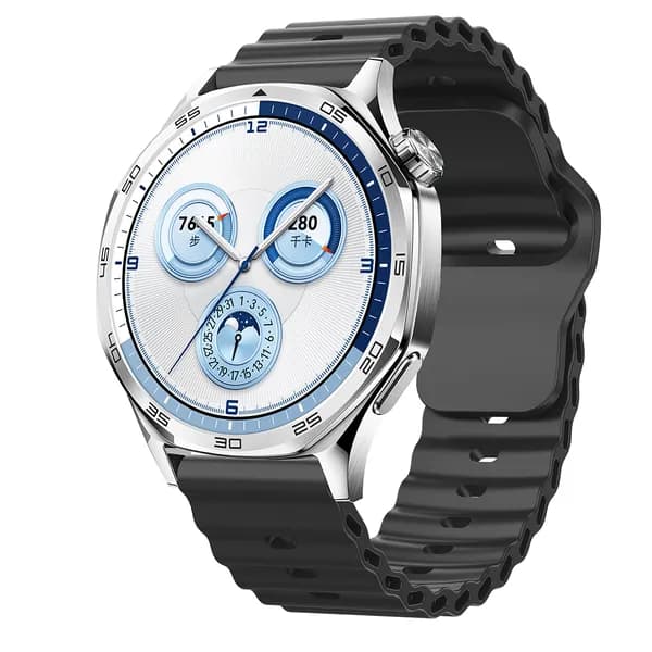 22 мм Силиконовый спортивный ремешок для Huawei Watch GT6/5/4/3Pro 46 мм, Мягкий и дышащий ремешок для Huawei GT6 GT5 GT4 GT3 46 мм, волнистый узор