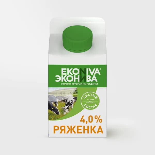 Ряженка 4%, 450 г, ЭкоНива