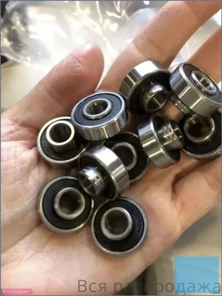 Подшипники 608 RS скоростные ABEC-11 (набор 2 шт) с выступающей втулкой на электросамокат, коляску, беговел, скейтборд