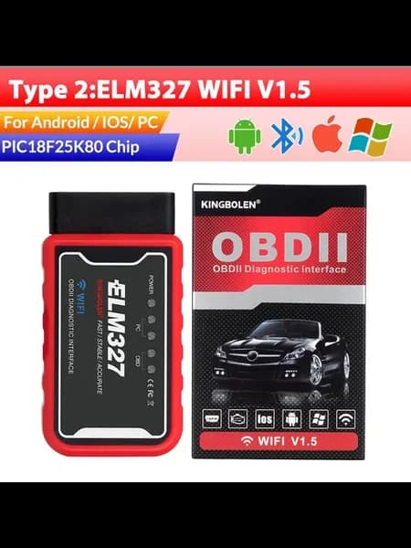 ELM327 WiFi V1.5 OBDII сканер для Android iOS PC