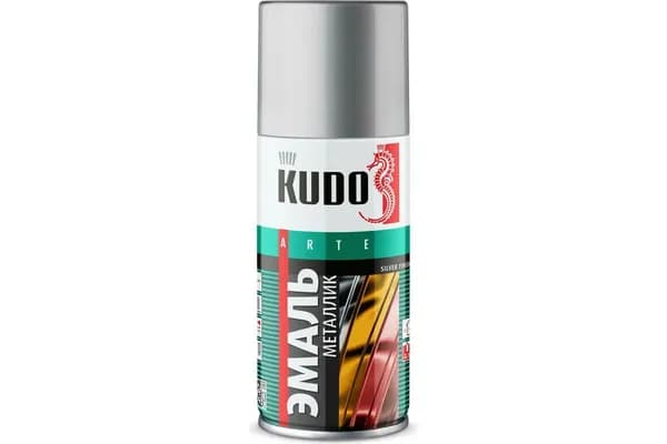 Краска аэрозоль металлик СЕРЕБРО 210 МЛ "KUDO" KU-1026.1