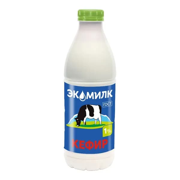 Кефир 1%, 900 мл, Экомилк