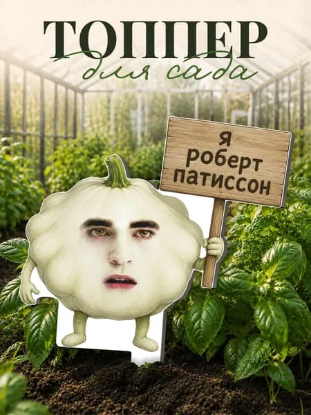 Фигурки для сада патиссон - овощи