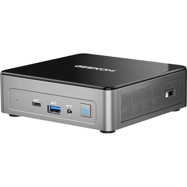 Geekom Мини-ПК AIR12 (Intel Pentium 7505, RAM 16 ГБ, SSD 512 ГБ, Intel UHD Graphics, Windows 11 Pro), GMAIR12PT7505-16512-EU, черный