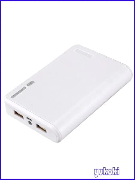 T6Портативное зарядное устройство USB 5V 2A 18650 Power Bank Battery Box совместим с смартфона Iphone6 Цвет: белый