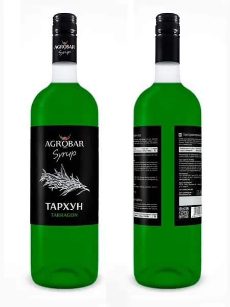 Сироп AGROBAR Тархун для коктейлей и лимонадов, 1 л