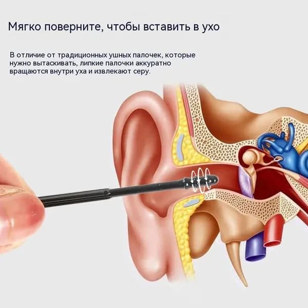 Инструмент для чистки ушей, носа, 40 шт.