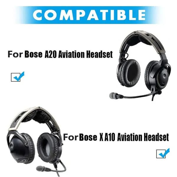1 пара Амбушюр-Подушек для Наушников Bose Aviation Headset X A10 A20