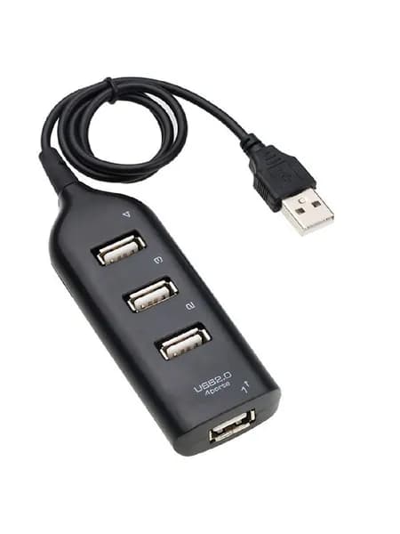 USB Hub 2.0 Multi-USB высокоскоростной разветвитель 4-портовый адаптер для ноутбука приемник компьютерные аксессуары черный