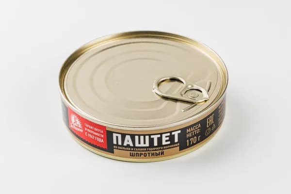 Паштет шпротный из балтийской кильки, 170 г