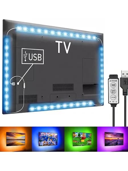 Светодиодная лента, IP20, Разноцветный, 1 шт