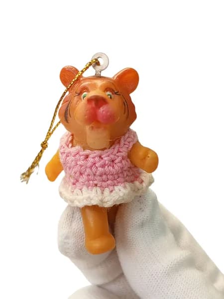 Советская ёлочная игрушка, Тигрёнок, сделано в СССР.
