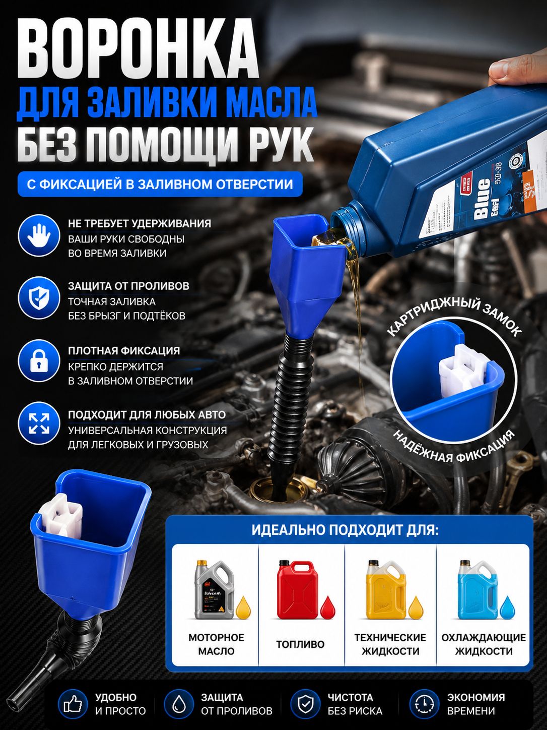 воронка для бензина автомобильная