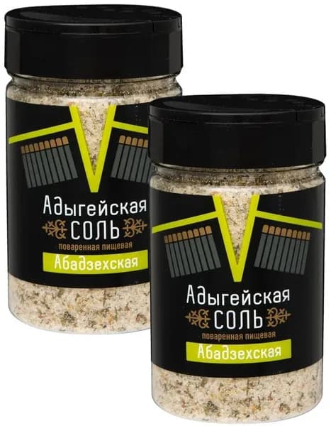 Соль Адыгейская Абадзехская 300 г -2 штуки