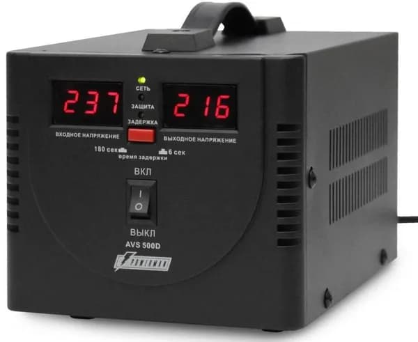 Стабилизатор напряжения Powerman AVS 500D Black