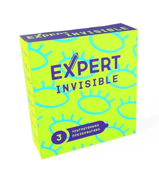 Презервативы EXPERT Invisible 3 шт. (ультратонкие)