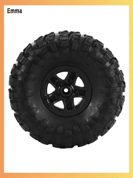 Набор 4Pcs колес для RC-машины 1/12 "MN D90/D91/D96/D99/MN90/MN99S", шины и диски, внешний диаметр 75.5 мм, шестигранник 5 мм.