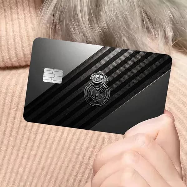 Крутой футбольный спорт Реал Мадрид Cool Football Sports Real Madrid Наклейка для банковской карты