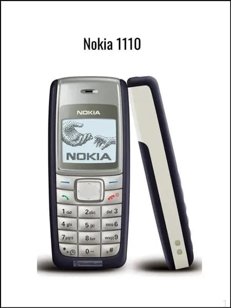 Мобильный телефон Nokia 1110, черный