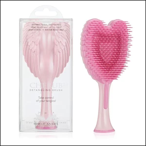 Эксклюзивная массажная расческа Tangle Angel Cherub 2.0 Gloss Pink для детских волос