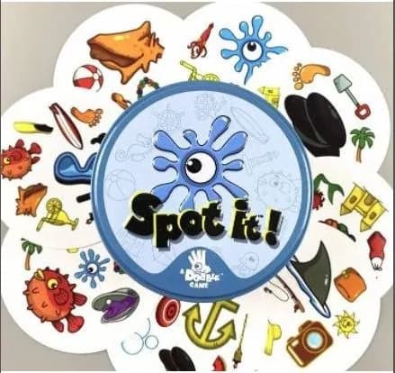 Настольная игра Доббль/ Дубль Spot it! Water drop- отличное развлечение для всей семьи и забавный подарок на !