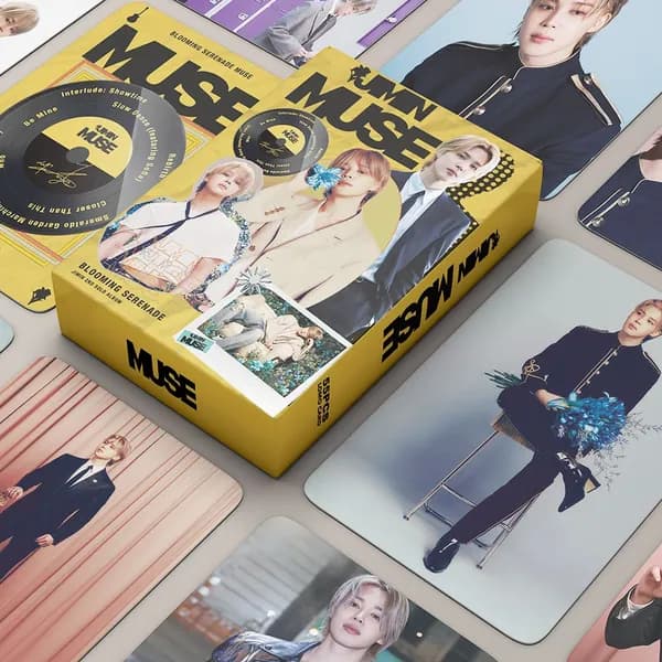 55 шт. альбом карточек BANGTAN BOYS JIMIN K-POP MUSE LOMO, BTS мини-фотокарточки 2024 года, коллекционный постер для фанатов армии