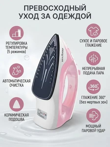 Мини-ручной паровой утюг для дома, портативный отпариватель для одежды, компактный дорожный утюг для студентов