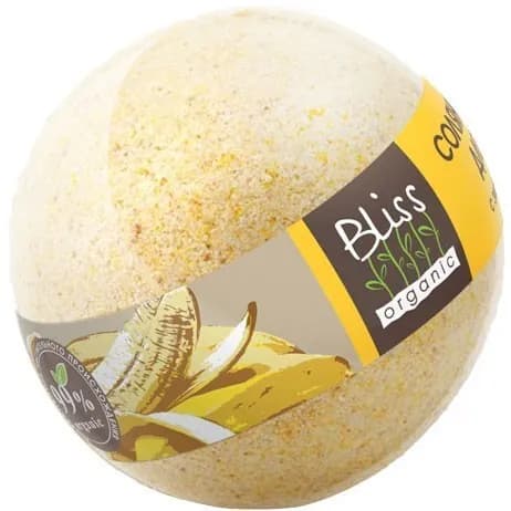 Bliss Organic Organic Secret Бурлящий шар для ванны Банановый бум 130 гр