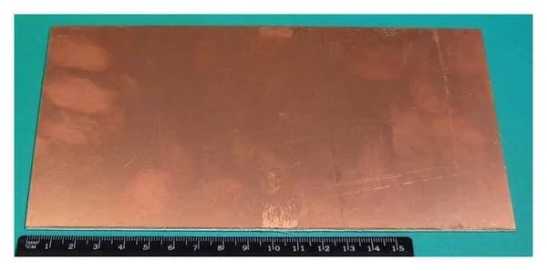 текстолит FR4-2 1.5мм, 100х200 двухсторонний