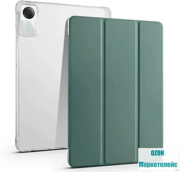 Флип-чехол из искусственной кожи для Xiaomi Redmi Pad SE 11 дюймов, 2023 г. Выпущен полный защитный прозрачный чехол-подставка на заднюю панель с держателем для карандашей